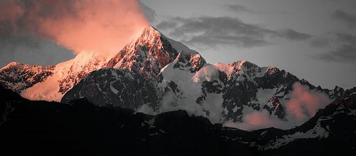 snow-covered mountain